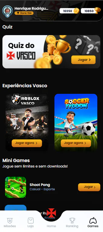 Mini-games delivered as part of the shared engagement platform.